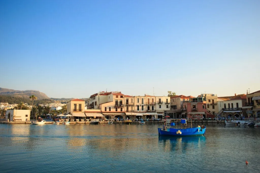 The Venetian harbour of Rethymno